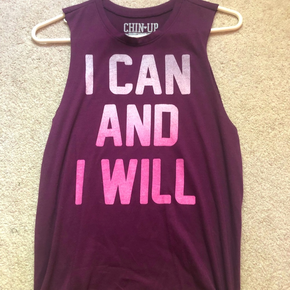 Size M Inspirational Workout Tank